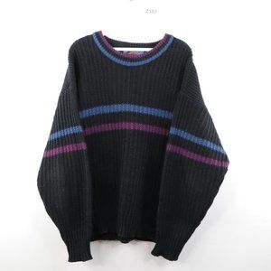 Vintage Long Sleeve Chunky Knit Crewneck Sweater
